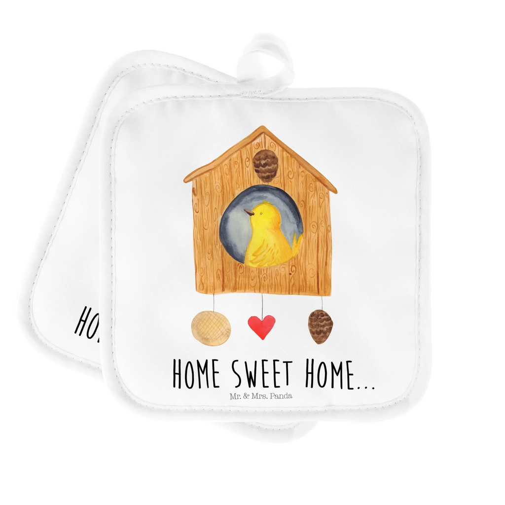 2er Set Topflappen  Vogelhaus Home Topflappen, Topfuntersetzer, Ofenhandschuh, Topflappen Set, Topflappen lustig, Topflappen mit Spruch, Ofenhandschuhe, Topfhandschuhe, Topfhandschuh, Topflappenset, Topflappen 2er Set, Schöne Topflappen, Tiermotive, Gute Laune, lustige Sprüche, Tiere, Vogelhaus, Vogel, Home sweet Home, Einzug, Umzug, Geschenk, Einzugsgeschenk, Hausbau, Haus