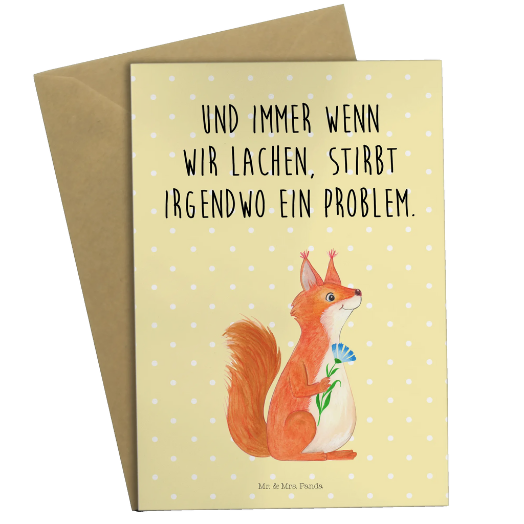 Grußkarte Eichhörnchen Blume Grußkarte, Klappkarte, Einladungskarte, Glückwunschkarte, Hochzeitskarte, Geburtstagskarte, Karte, Ansichtskarten, Tiermotive, Gute Laune, lustige Sprüche, Tiere, Eichhörnchen, Eichhorn, Spruch positiv, Lachen, Spaß, Motivation Sprüche, Motivation Bilder, glücklich Spruch, Spruch Deko