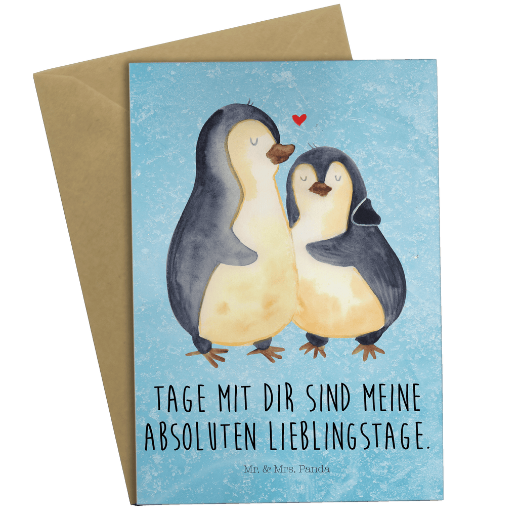 Grußkarte Pinguin umarmen Grußkarte, Klappkarte, Einladungskarte, Glückwunschkarte, Hochzeitskarte, Geburtstagskarte, Karte, Ansichtskarten, Pinguin, Liebe, Liebespaar, Liebesbeweis, Liebesgeschenk, Verlobung, Jahrestag, Hochzeitstag, Hochzeit, Hochzeitsgeschenk