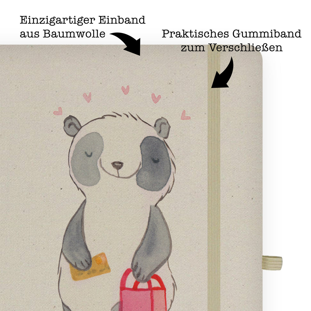 DIN A4 Personalisiertes Notizbuch Panda Beste Shoppingbegleitung der Welt Personalisiertes Notizbuch, Notizbuch mit Namen, Notizbuch bedrucken, Personalisierung, Namensbuch, Namen, für, Dankeschön, Geschenk, Schenken, Geburtstag, Geburtstagsgeschenk, Geschenkidee, Danke, Bedanken, Mitbringsel, Freude machen, Geschenktipp, Shoppingbegleitung, Shoppingpartner, Begleitung, Shoppen, Partner, Freundin, Freund, bff, Shopping, Einkaufen, Shopping-Queen, Queen, Bester