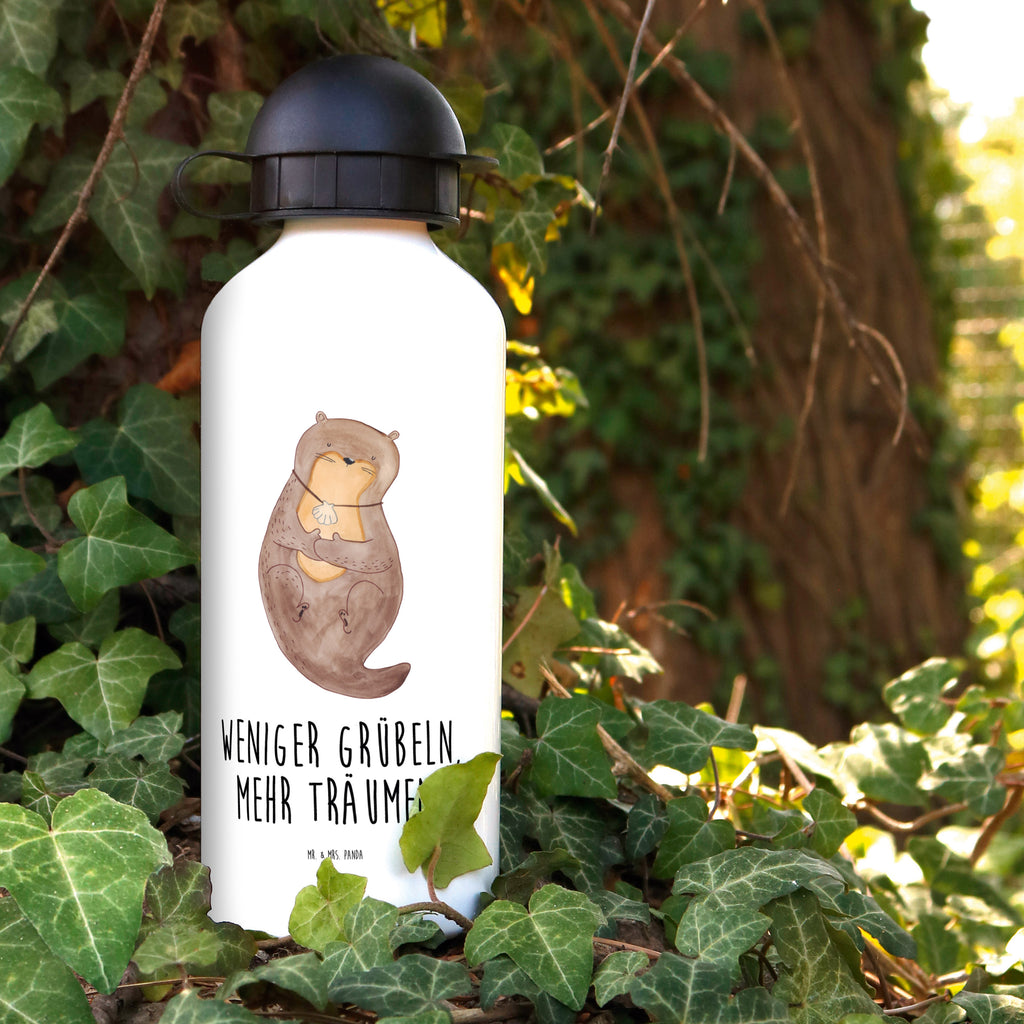 Kindertrinkflasche Otter Muschel Kindertrinkflasche, Kinder Trinkflasche, Trinkflasche, Flasche, Kinderflasche, Kinder, Kids, Kindergarten Flasche, Grundschule, Jungs, Mädchen, Otter, Fischotter, Seeotter, Otterliebe, grübeln, träumen, Motivation, Tagträumen, Büro