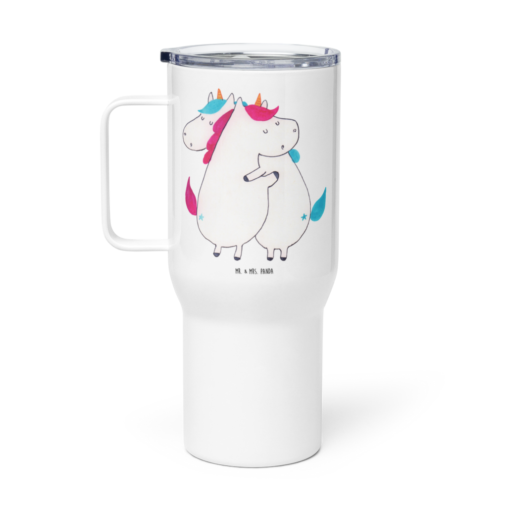 XXL Thermobecher Einhörner Umarmen Thermobecher, XL Thermobecher, Reisebecher, XL Reisetasse, Großer Thermobecher, Autobecher, Jumbo Becher, Einhorn, Einhörner, Einhorn Deko, Pegasus, Unicorn, Freundinnen, Freundin, BFF, Schwester, Schwestern, Familie, Geschwister, Sister, Liebe