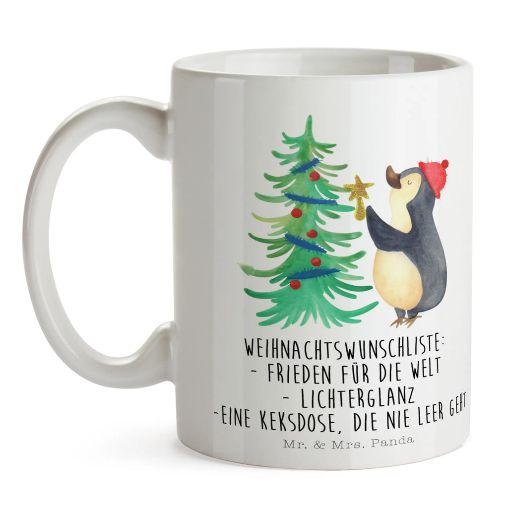 Tasse Pinguin Weihnachtsbaum Tasse, Kaffeetasse, Teetasse, Becher, Kaffeebecher, Teebecher, Keramiktasse, Porzellantasse, Büro Tasse, Geschenk Tasse, Tasse Sprüche, Tasse Motive, Kaffeetassen, Tasse bedrucken, Designer Tasse, Cappuccino Tassen, Schöne Teetassen, Winter, Weihnachten, Weihnachtsdeko, Nikolaus, Advent, Heiligabend, Wintermotiv, Pinguin