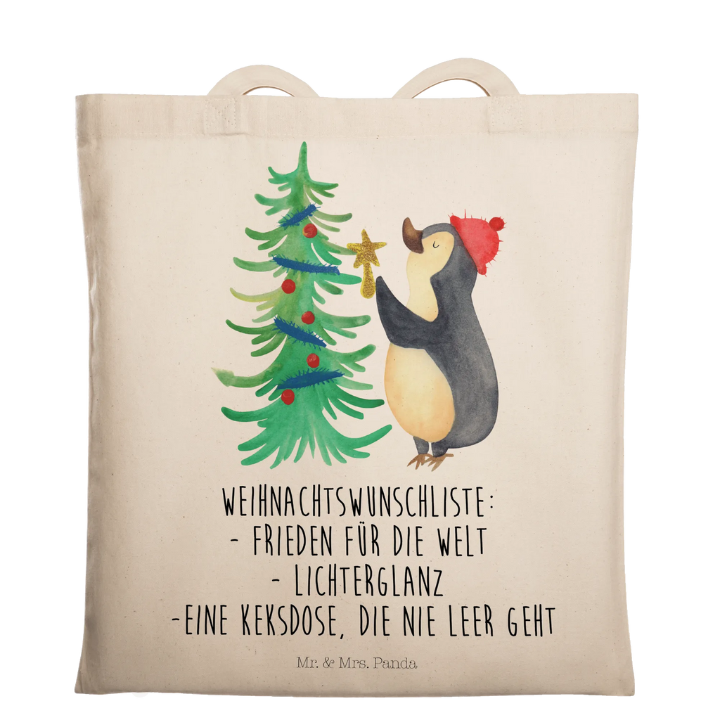 Tragetasche Pinguin Weihnachtsbaum Beuteltasche, Beutel, Einkaufstasche, Jutebeutel, Stoffbeutel, Tasche, Shopper, Umhängetasche, Strandtasche, Schultertasche, Stofftasche, Tragetasche, Badetasche, Jutetasche, Einkaufstüte, Laptoptasche, Winter, Weihnachten, Weihnachtsdeko, Nikolaus, Advent, Heiligabend, Wintermotiv, Pinguin