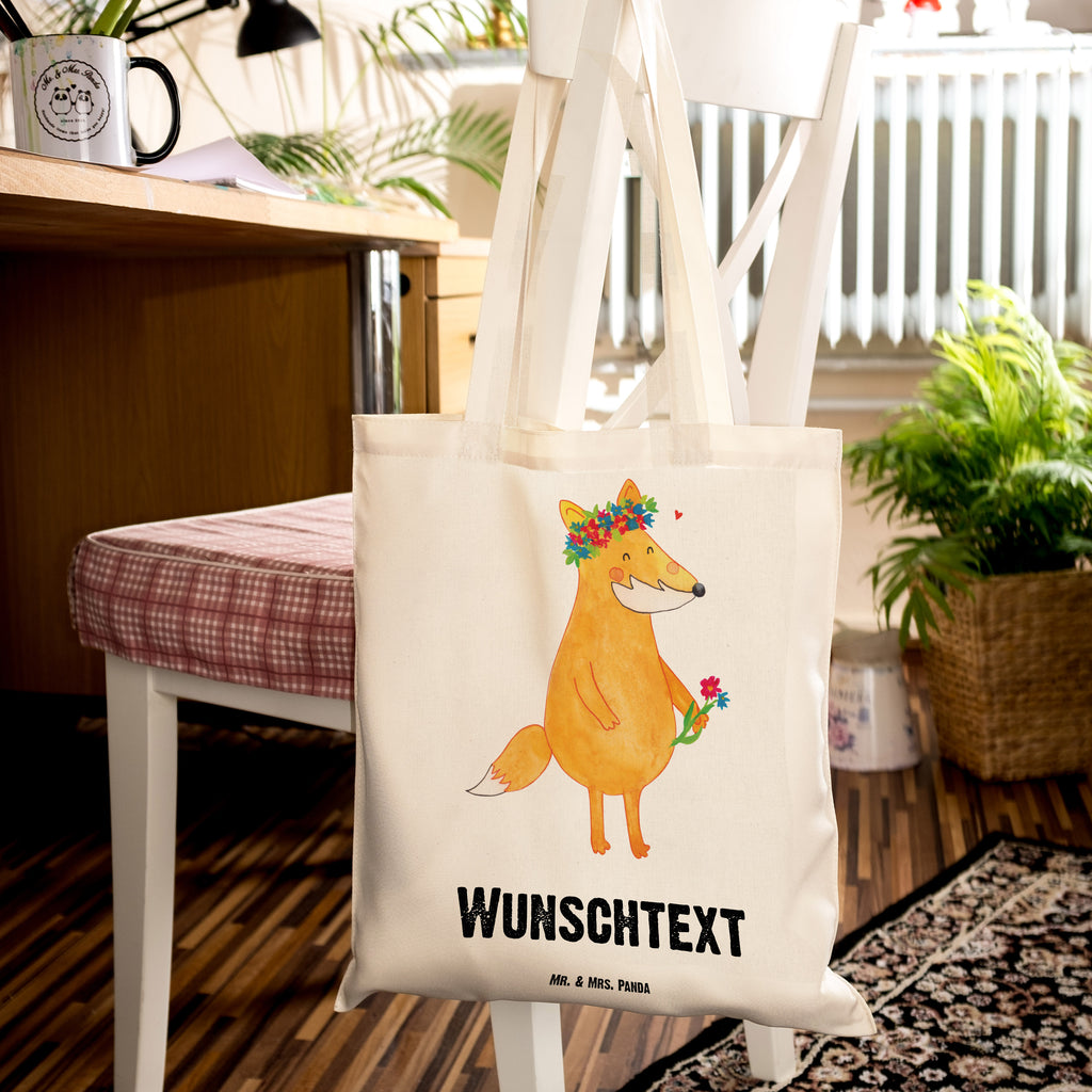 Personalisierte Tragetasche Fuchs Blumenliebe Personalisierte Beuteltasche, Personalisierter Beutel, Personalisierte Einkaufstasche, Personalisierter Jutebeutel, Personalisierter Stoffbeutel, Tragetasche mit Namen, Einkaufstasche mit Namen, Stoffbeutel mit Namen, Personalisierte Tasche, Personalisierte Jutetasche, Personalisierte Kindergartentasche, Fuchs, Füchse, Fox, Liebe, Freundin, Fuchsmädchen, Blumenmädchen, Freundinnen, Liebesbeweis, Blume, Blumen, Motivation, Freude, ich, mich, Selbstliebe