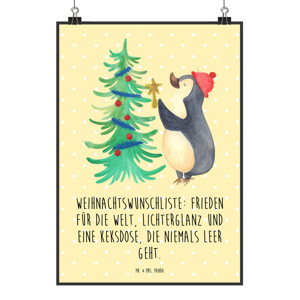 Poster Pinguin Weihnachtsbaum Poster, Wandposter, Bild, Wanddeko, Küchenposter, Kinderposter, Wanddeko Bild, Raumdekoration, Wanddekoration, Handgemaltes Poster, Mr. & Mrs. Panda Poster, Designposter, Kunstdruck, Posterdruck, Winter, Weihnachten, Weihnachtsdeko, Nikolaus, Advent, Heiligabend, Wintermotiv, Pinguin