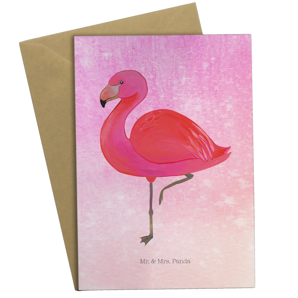 Grußkarte Flamingo classic Grußkarte, Klappkarte, Einladungskarte, Glückwunschkarte, Hochzeitskarte, Geburtstagskarte, Karte, Ansichtskarten, Flamingo, Einzigartig, Selbstliebe, Stolz, ich, für mich, Spruch, Freundin, Freundinnen, Außenseiter, Sohn, Tochter, Geschwister