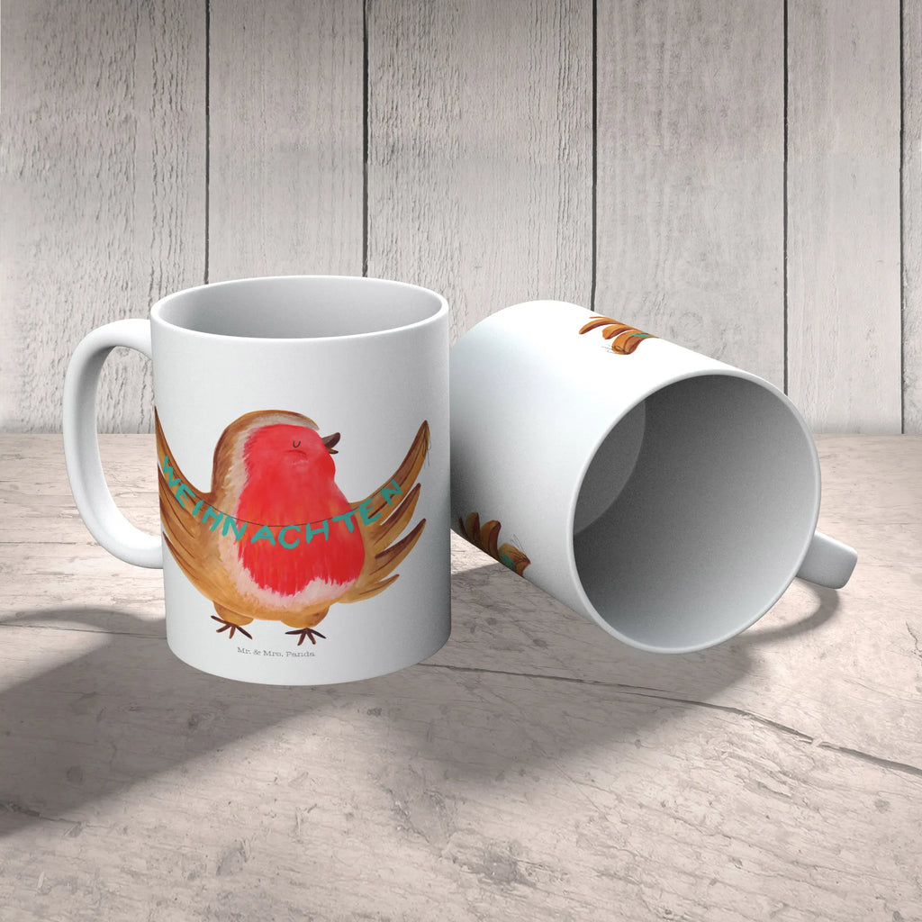 Tasse Rotkehlchen Weihnachten Tasse, Kaffeetasse, Teetasse, Becher, Kaffeebecher, Teebecher, Keramiktasse, Porzellantasse, Büro Tasse, Geschenk Tasse, Tasse Sprüche, Tasse Motive, Kaffeetassen, Tasse bedrucken, Designer Tasse, Cappuccino Tassen, Schöne Teetassen, Winter, Weihnachten, Weihnachtsdeko, Nikolaus, Advent, Heiligabend, Wintermotiv, Frohe Weihnachten, Weihnachtsmotiv, Weihnachtsgruß, Vogel, xmas