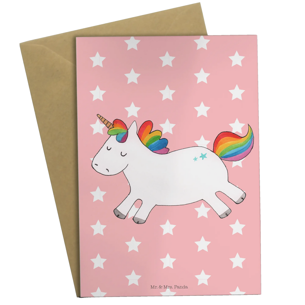 Grußkarte Einhorn Happy Grußkarte, Klappkarte, Einladungskarte, Glückwunschkarte, Hochzeitskarte, Geburtstagskarte, Karte, Ansichtskarten, Einhorn, Einhörner, Einhorn Deko, Unicorn, glücklich, fröhlich, Spaß, Freude, Lebensfreude, witzig, spannend, Lächeln, Lachen