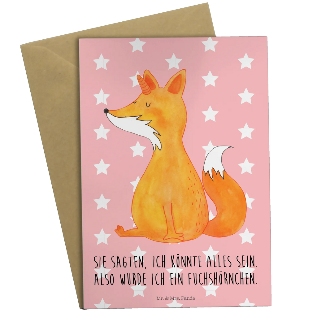 Grußkarte Fuchshörnchen Wunsch Grußkarte, Klappkarte, Einladungskarte, Glückwunschkarte, Hochzeitskarte, Geburtstagskarte, Karte, Ansichtskarten, Einhorn, Einhörner, Einhorn Deko, Pegasus, Unicorn, Fuchs, Unicorns, Fuchshörnchen, Fuchshorn, Foxycorn, Füchse