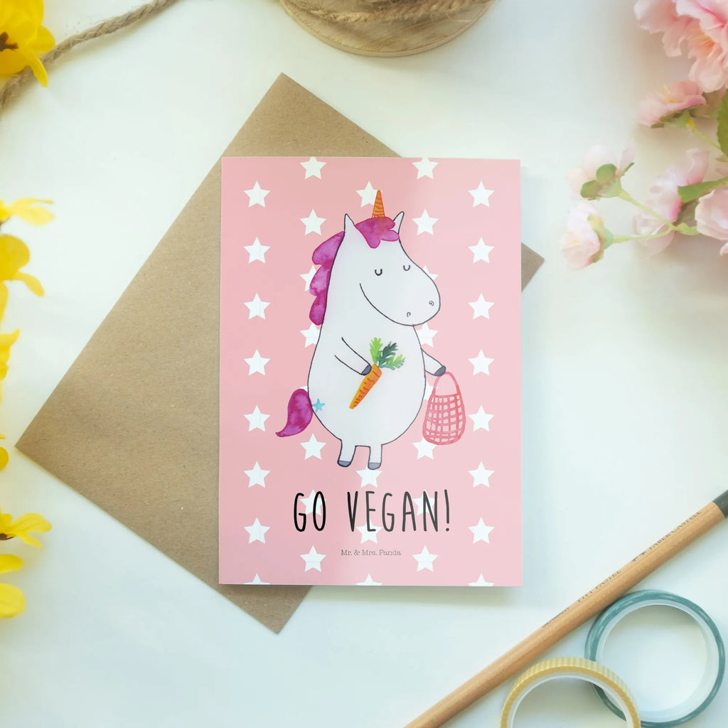 Grußkarte Einhorn Vegan Grußkarte, Klappkarte, Einladungskarte, Glückwunschkarte, Hochzeitskarte, Geburtstagskarte, Karte, Ansichtskarten, Einhorn, Einhörner, Einhorn Deko, Pegasus, Unicorn, vegan, Gesund leben, Vegetariar, Rohkost, Gesund essen, Veganismus, Veganer