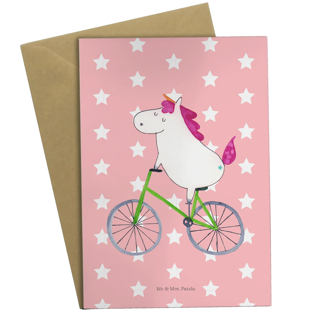 Grußkarte Einhorn Radfahrer Grußkarte, Klappkarte, Einladungskarte, Glückwunschkarte, Hochzeitskarte, Geburtstagskarte, Karte, Ansichtskarten, Einhorn, Einhörner, Einhorn Deko, Pegasus, Unicorn, Radfahren, Radfahrer, Rad, Bike, Feenstaub, Konfetti, Luxusproblem, Kummer, Liebeskummer