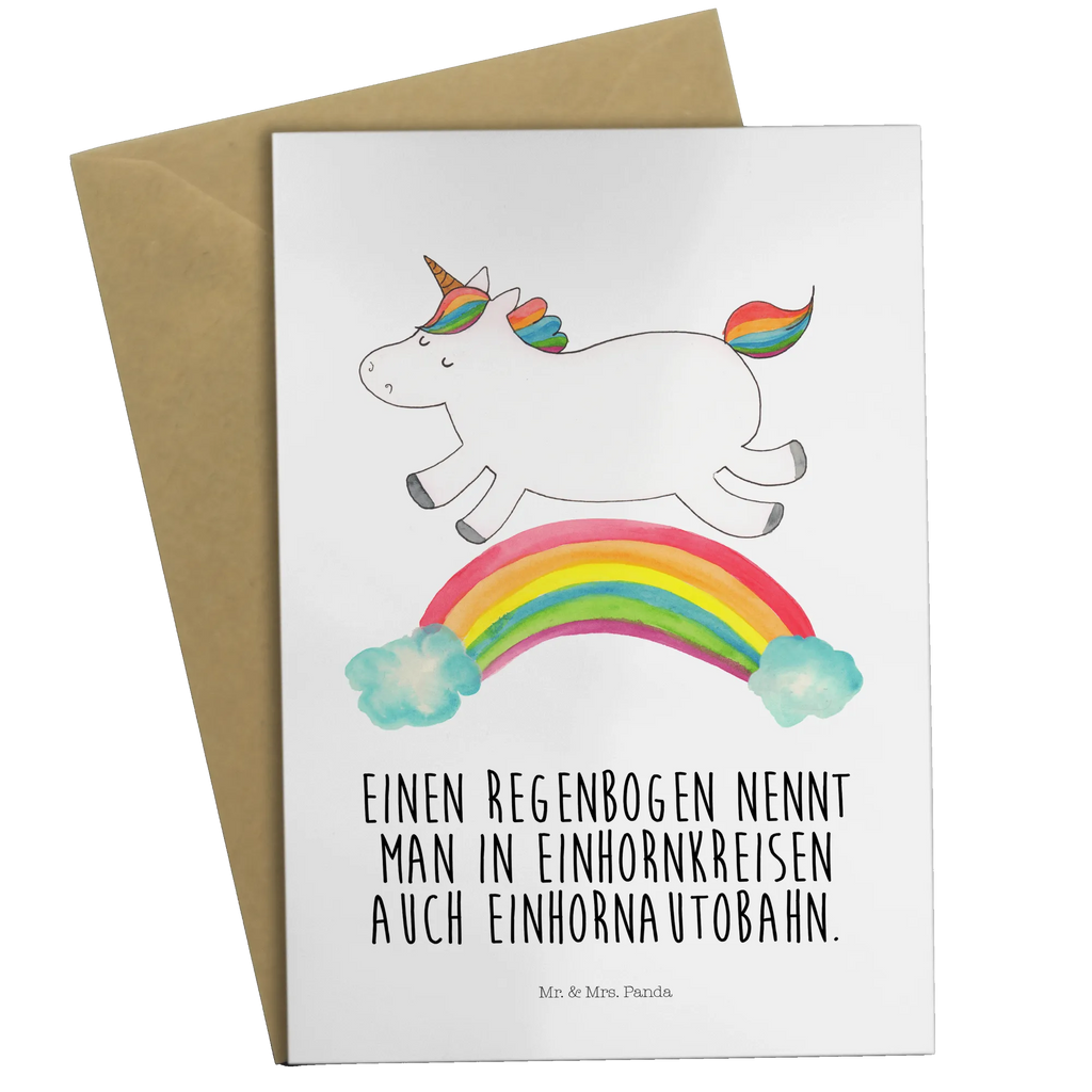 Grußkarte Einhorn Regenbogen Grußkarte, Klappkarte, Einladungskarte, Glückwunschkarte, Hochzeitskarte, Geburtstagskarte, Karte, Ansichtskarten, Einhorn, Einhörner, Einhorn Deko, Pegasus, Unicorn, Regenbogen, Glitzer, Einhornpower, Erwachsenwerden, Einhornautobahn