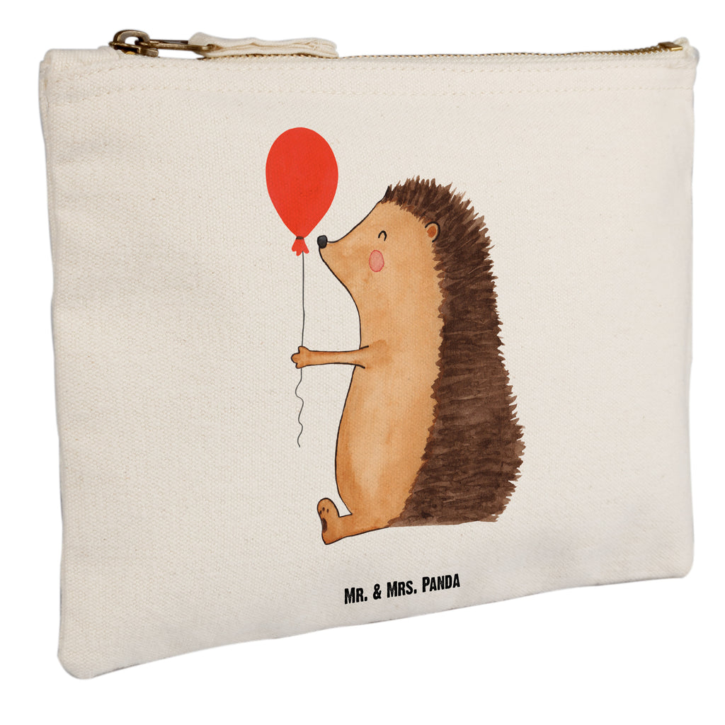 Schminktasche Igel mit Luftballon Schminktasche, Kosmetiktasche, Kosmetikbeutel, Stiftemäppchen, Etui, Federmappe, Makeup, XXL, Schminketui, Kosmetiketui, Schlamperetui, Tiermotive, Gute Laune, lustige Sprüche, Tiere, Igel, Geburtstag, Herzlichen Glückwunsch, Glückwunsch, Geburtstagskind, Ballon, Happy Birthday