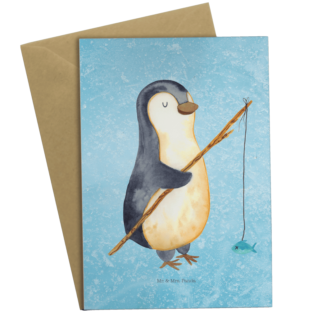 Grußkarte Pinguin Angler Grußkarte, Klappkarte, Einladungskarte, Glückwunschkarte, Hochzeitskarte, Geburtstagskarte, Karte, Ansichtskarten, Pinguin, Pinguine, Angeln, Angler, Tagträume, Hobby, Plan, Planer, Tagesplan, Neustart, Motivation, Geschenk, Freundinnen, Geschenkidee, Urlaub, Wochenende