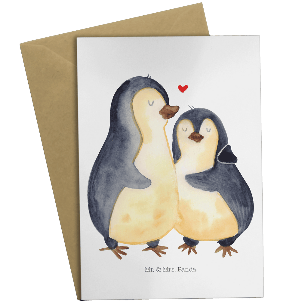 Grußkarte Pinguin umarmen Grußkarte, Klappkarte, Einladungskarte, Glückwunschkarte, Hochzeitskarte, Geburtstagskarte, Karte, Ansichtskarten, Pinguin, Liebe, Liebespaar, Liebesbeweis, Liebesgeschenk, Verlobung, Jahrestag, Hochzeitstag, Hochzeit, Hochzeitsgeschenk