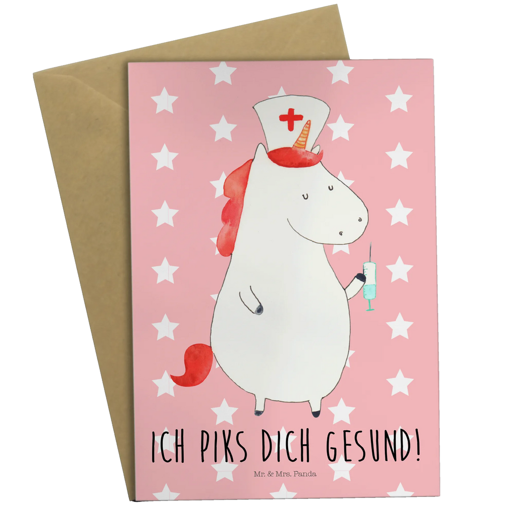 Grußkarte Einhorn Krankenschwester Grußkarte, Klappkarte, Einladungskarte, Glückwunschkarte, Hochzeitskarte, Geburtstagskarte, Karte, Ansichtskarten, Einhorn, Einhörner, Einhorn Deko, Unicorn, Krankenschwester Geschenk, Krankenpfleger Geschenk, Krankenpflegerin, Krankenschwester Dankeschön, Krankenhaus, Ärztin Geschenk