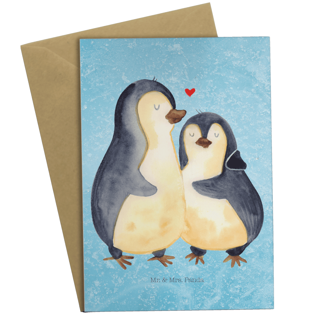 Grußkarte Pinguin umarmen Grußkarte, Klappkarte, Einladungskarte, Glückwunschkarte, Hochzeitskarte, Geburtstagskarte, Karte, Ansichtskarten, Pinguin, Liebe, Liebespaar, Liebesbeweis, Liebesgeschenk, Verlobung, Jahrestag, Hochzeitstag, Hochzeit, Hochzeitsgeschenk