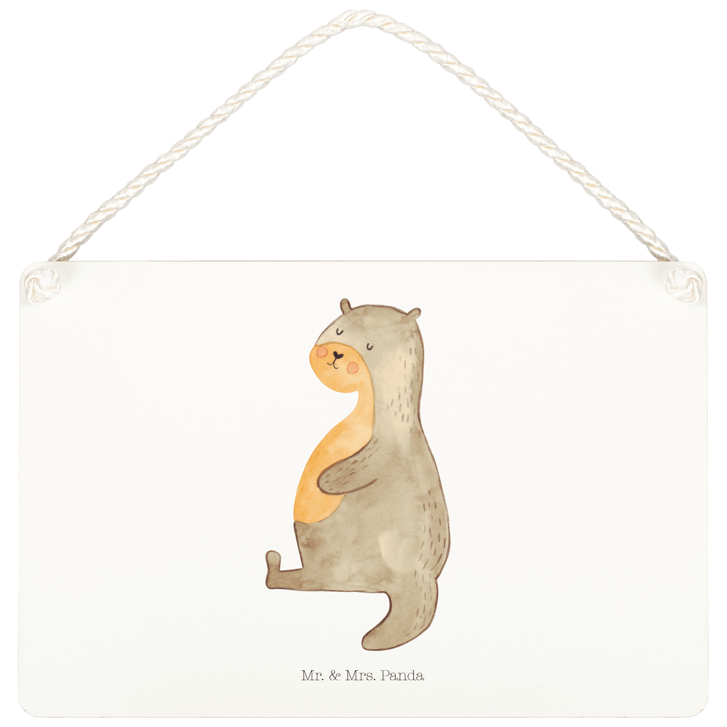 Deko Schild Otter Bauch Dekoschild, Deko Schild, Schild, Tür Schild, Türschild, Holzschild, Wandschild, Wanddeko, Otter, Fischotter, Seeotter, Otter Seeotter See Otter