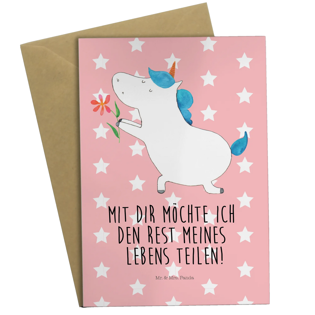 Grußkarte Einhorn Blume Grußkarte, Klappkarte, Einladungskarte, Glückwunschkarte, Hochzeitskarte, Geburtstagskarte, Karte, Ansichtskarten, Einhorn, Einhörner, Einhorn Deko, Pegasus, Unicorn, Liebe, Liebesbeweis, Antrag, Heiratsantrag, Verlobung, Ehepaar, Pärchen, Partner, Freund, Freundin, Ehe, heiraten