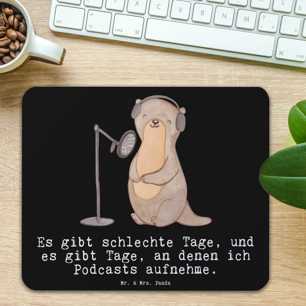 Mauspad Otter Podcast aufnehmen Tage Mousepad, Computer zubehör, Büroausstattung, PC Zubehör, Arbeitszimmer, Mauspad, Einzigartiges Mauspad, Designer Mauspad, Mausunterlage, Mauspad Büro, Geschenk, Sport, Sportart, Hobby, Schenken, Danke, Dankeschön, Auszeichnung, Gewinn, Sportler, Podcast aufnehmen, Podcast produzieren, Podcasterin, Podcaster