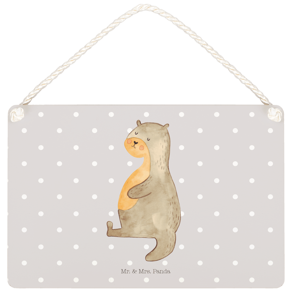 Deko Schild Otter Bauch Dekoschild, Deko Schild, Schild, Tür Schild, Türschild, Holzschild, Wandschild, Wanddeko, Otter, Fischotter, Seeotter, Otter Seeotter See Otter