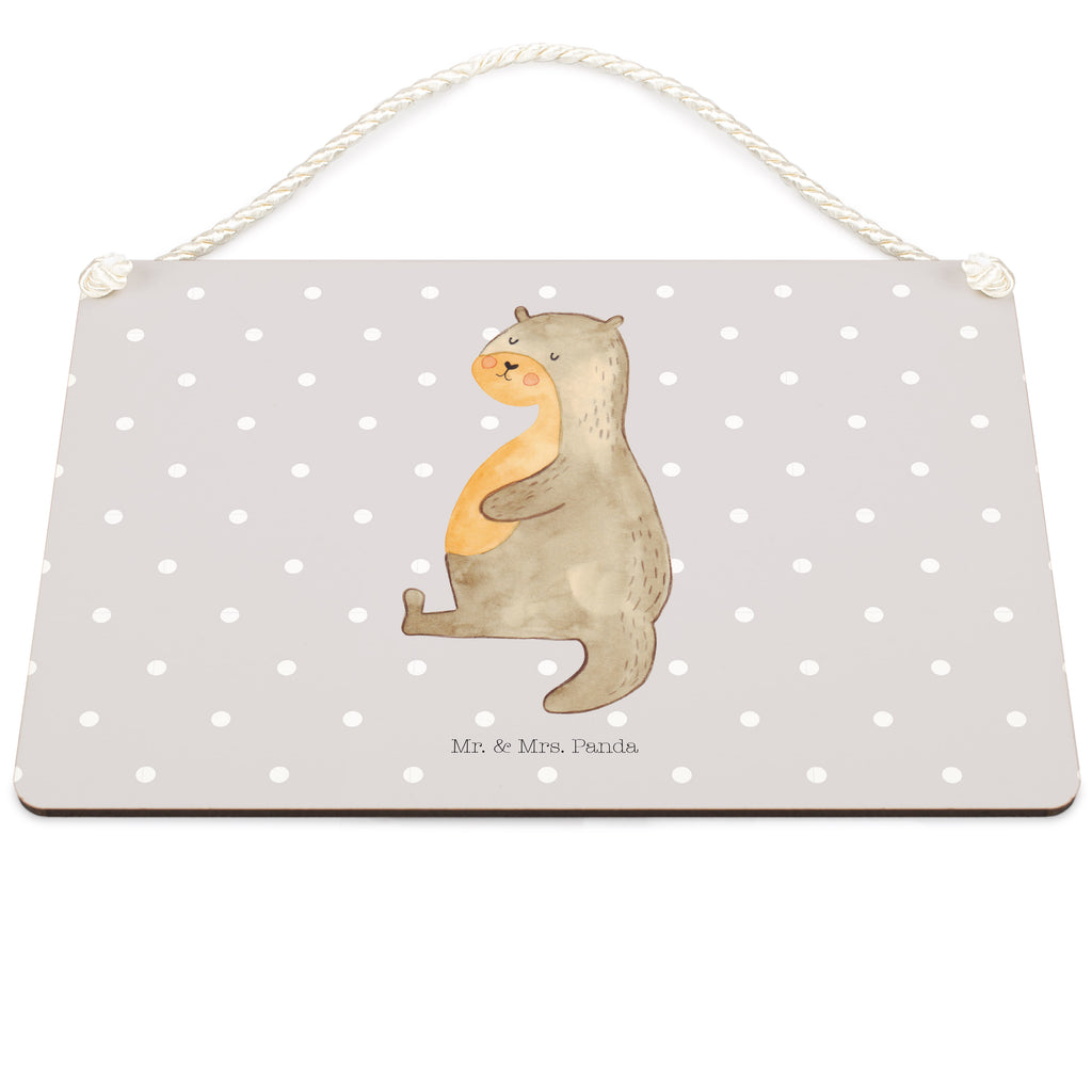 Deko Schild Otter Bauch Dekoschild, Deko Schild, Schild, Tür Schild, Türschild, Holzschild, Wandschild, Wanddeko, Otter, Fischotter, Seeotter, Otter Seeotter See Otter