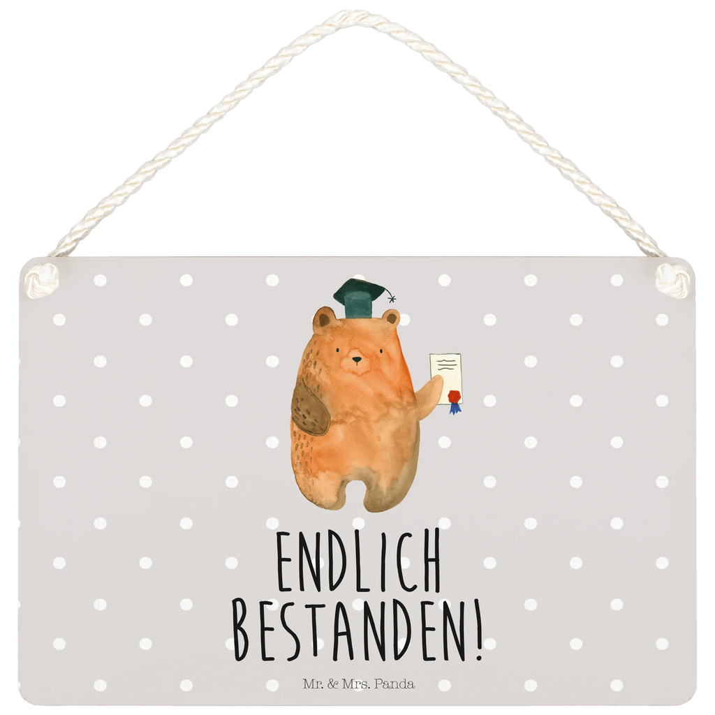 Deko Schild Bär Prüfung Dekoschild, Deko Schild, Schild, Tür Schild, Türschild, Holzschild, Wandschild, Wanddeko, Bär, Teddy, Teddybär, Abitur, Prüfungen, Prüfung bestanden, Abschluss, Zeugnis, Abschlusszeugnis