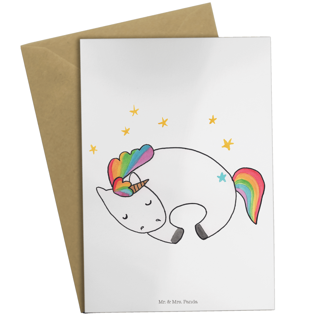 Grußkarte Einhorn Nacht Grußkarte, Klappkarte, Einladungskarte, Glückwunschkarte, Hochzeitskarte, Geburtstagskarte, Karte, Ansichtskarten, Einhorn, Einhörner, Einhorn Deko, Pegasus, Unicorn, Träume, Traum, unicorn, Realität, Menschen, Geschenk, Ruhe, Freundin