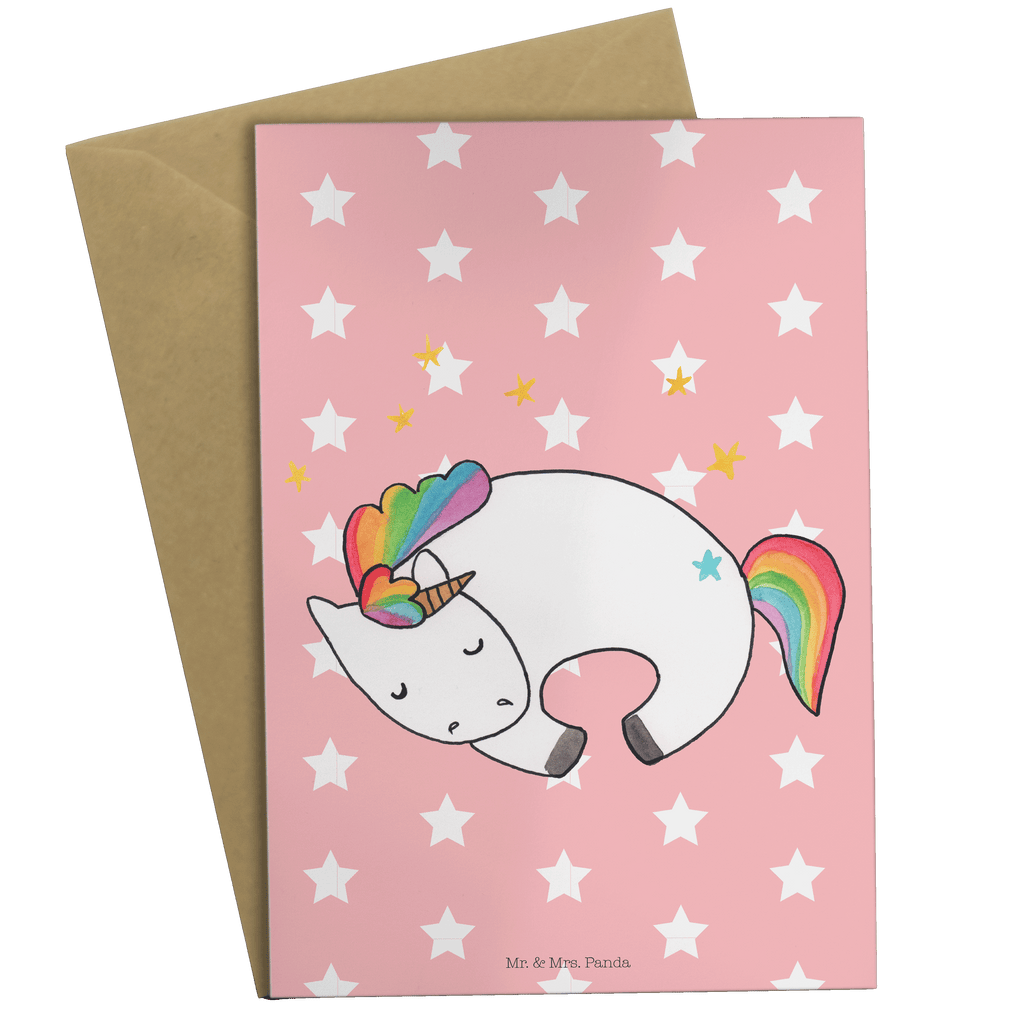 Grußkarte Einhorn Nacht Grußkarte, Klappkarte, Einladungskarte, Glückwunschkarte, Hochzeitskarte, Geburtstagskarte, Karte, Ansichtskarten, Einhorn, Einhörner, Einhorn Deko, Pegasus, Unicorn, Träume, Traum, unicorn, Realität, Menschen, Geschenk, Ruhe, Freundin