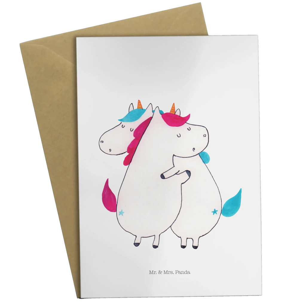 Grußkarte Einhörner Umarmen Grußkarte, Klappkarte, Einladungskarte, Glückwunschkarte, Hochzeitskarte, Geburtstagskarte, Karte, Ansichtskarten, Einhorn, Einhörner, Einhorn Deko, Unicorn, Freundinnen, Freundin, BFF, Schwester, Schwestern, Familie, Geschwister, Sister, Liebe