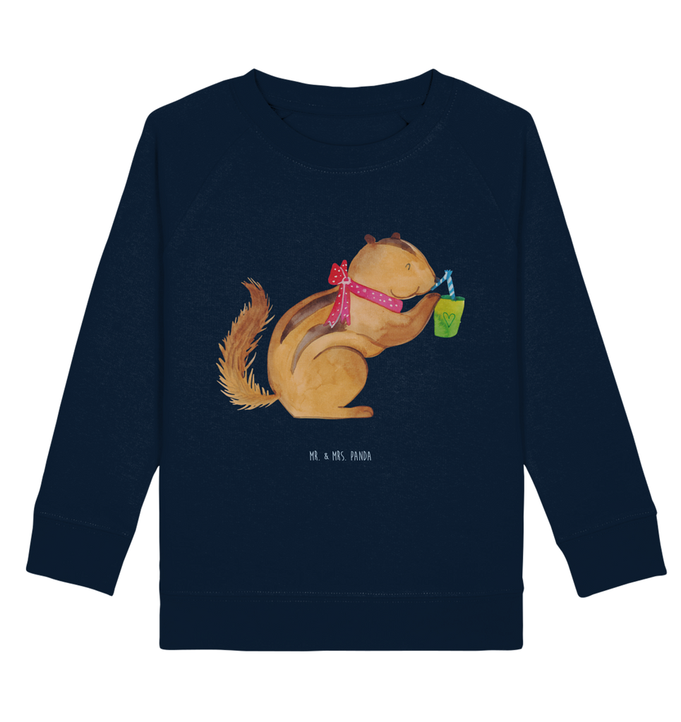 Organic Kinder Pullover Eichhörnchen Smoothie Kinder Pullover, Kinder Sweatshirt, Jungen, Mädchen, Tiermotive, Gute Laune, lustige Sprüche, Tiere, Green Smoothies, Diät, Abnehmen, Streifenhörnchen, Eichhörnchen