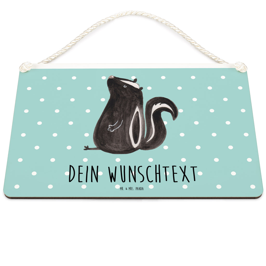 Personalisiertes Deko Schild Stinktier Sitzen Dekoschild, Deko Schild, Schild, Tür Schild, Türschild, Holzschild, Wandschild, Wanddeko, Stinktier, Skunk, Wildtier, Raubtier, Stinker, Stinki, Spruch, Büro, Recht, Besserwisser