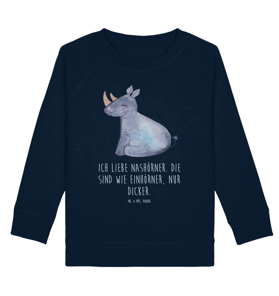 Organic Kinder Pullover Einhorn Nashorn Kinder Pullover, Kinder Sweatshirt, Jungen, Mädchen, Einhorn, Einhörner, Einhorn Deko, Pegasus, Unicorn, Regenbogen, witzig, lustig, Zoo, Glitzer, Einhornpower, Erwachsenwerden, Nashorn, Nashörner