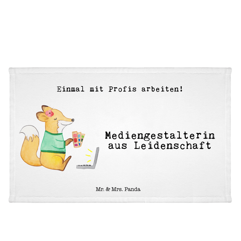 Handtuch Mediengestalterin aus Leidenschaft Gästetuch, Reisehandtuch, Sport Handtuch, Frottier, Kinder Handtuch, Beruf, Ausbildung, Jubiläum, Abschied, Rente, Kollege, Kollegin, Geschenk, Schenken, Arbeitskollege, Mitarbeiter, Firma, Danke, Dankeschön, Grafikerin, Designer, Mediengestalter, Grafikdesignerin