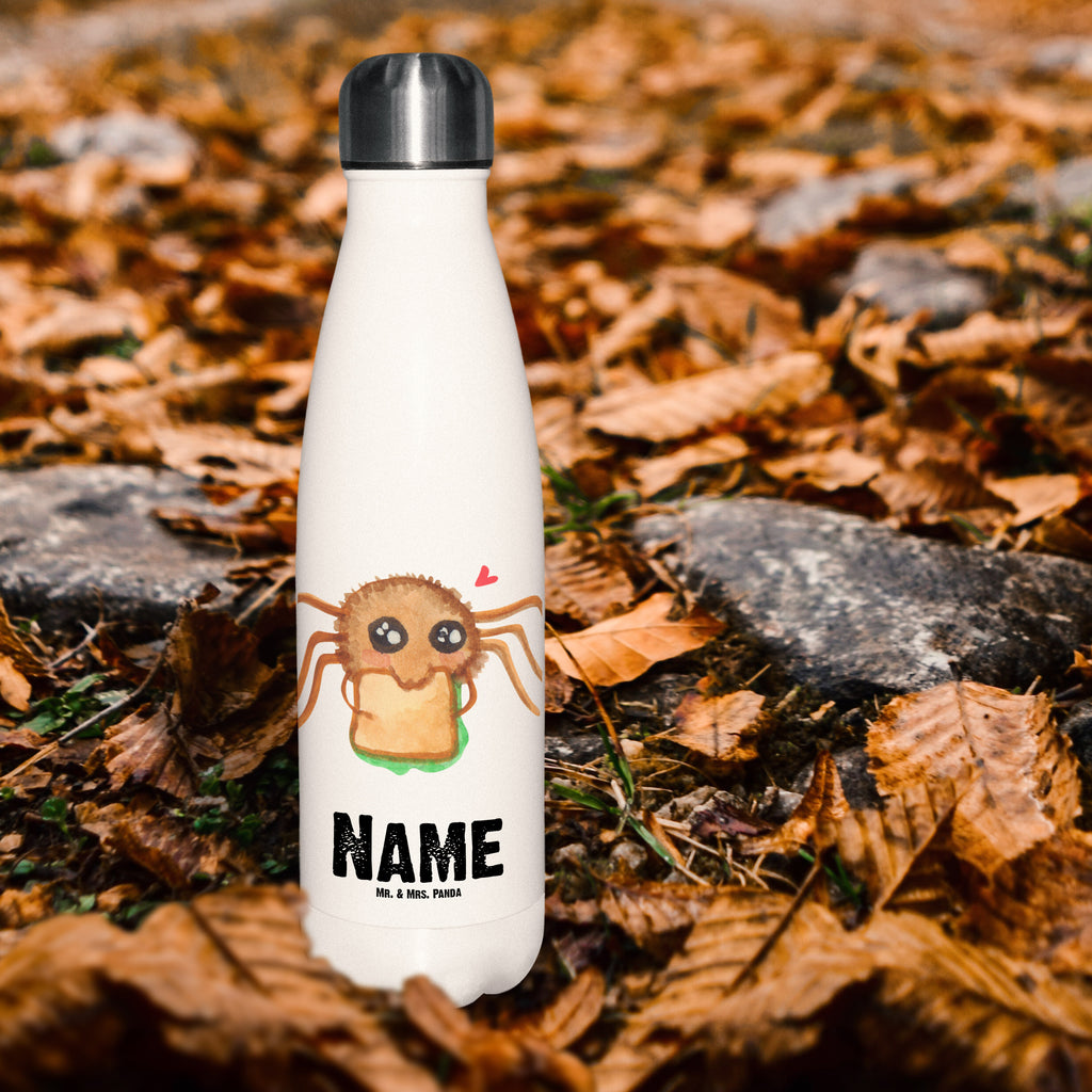 Personalisierte Thermosflasche Spinne Agathe Sandwich Personalisierte Isolierflasche, Personalisierte Thermoflasche, Personalisierte Trinkflasche, Trinkflasche Mit Namen, Wunschname, Bedrucken, Namensflasche, Spinne Agathe, Spinne, Agathe, Videos, Merchandise, Glück, Mut, Hungrig, Verfressen, Lebensfreude, Alles wird gut, Hunger