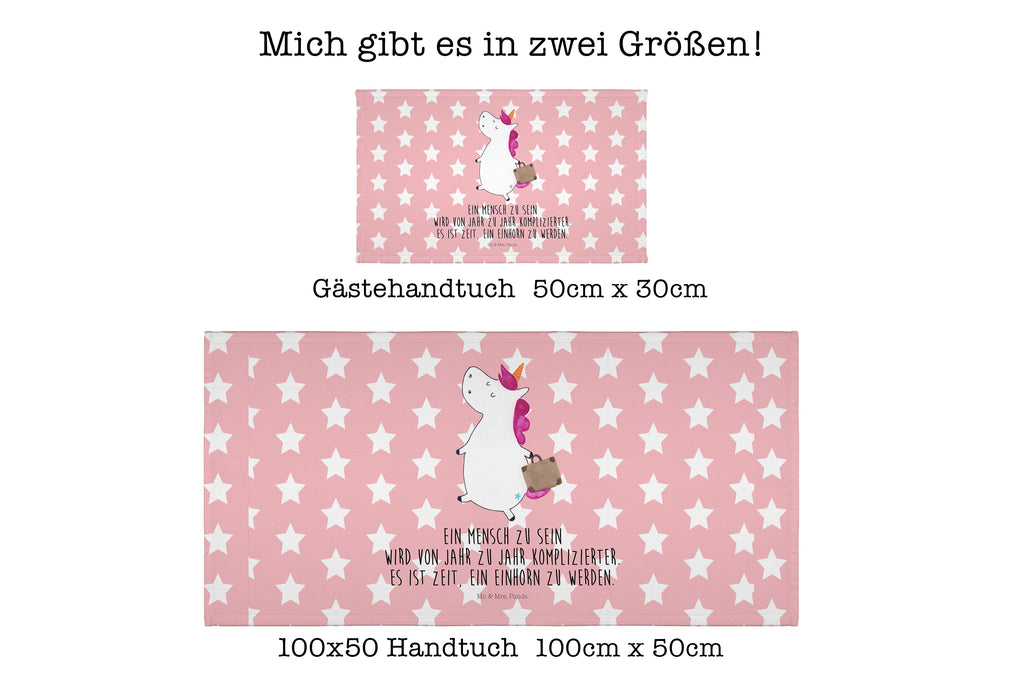 Handtuch Einhorn Koffer Gästetuch, Reisehandtuch, Sport Handtuch, Frottier, Kinder Handtuch, Einhorn, Einhörner, Einhorn Deko, Pegasus, Unicorn, unicorn, Koffer, Verreisen, Reise, Gepäck, Abenteuer, Erwachsen, Kind, albern, Spaß, lustig, witzig