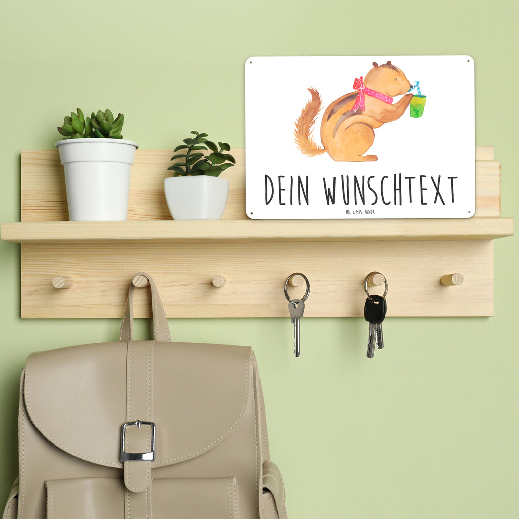 Personalisiertes Blechschild Eichhörnchen Smoothie Blechschild, Metallschild, Geschenk Schild, Schild, Magnet-Metall-Schild, Deko Schild, Wandschild, Wand-Dekoration, Türschild, Tiermotive, Gute Laune, lustige Sprüche, Tiere, Green Smoothies, Diät, Abnehmen, Streifenhörnchen, Eichhörnchen