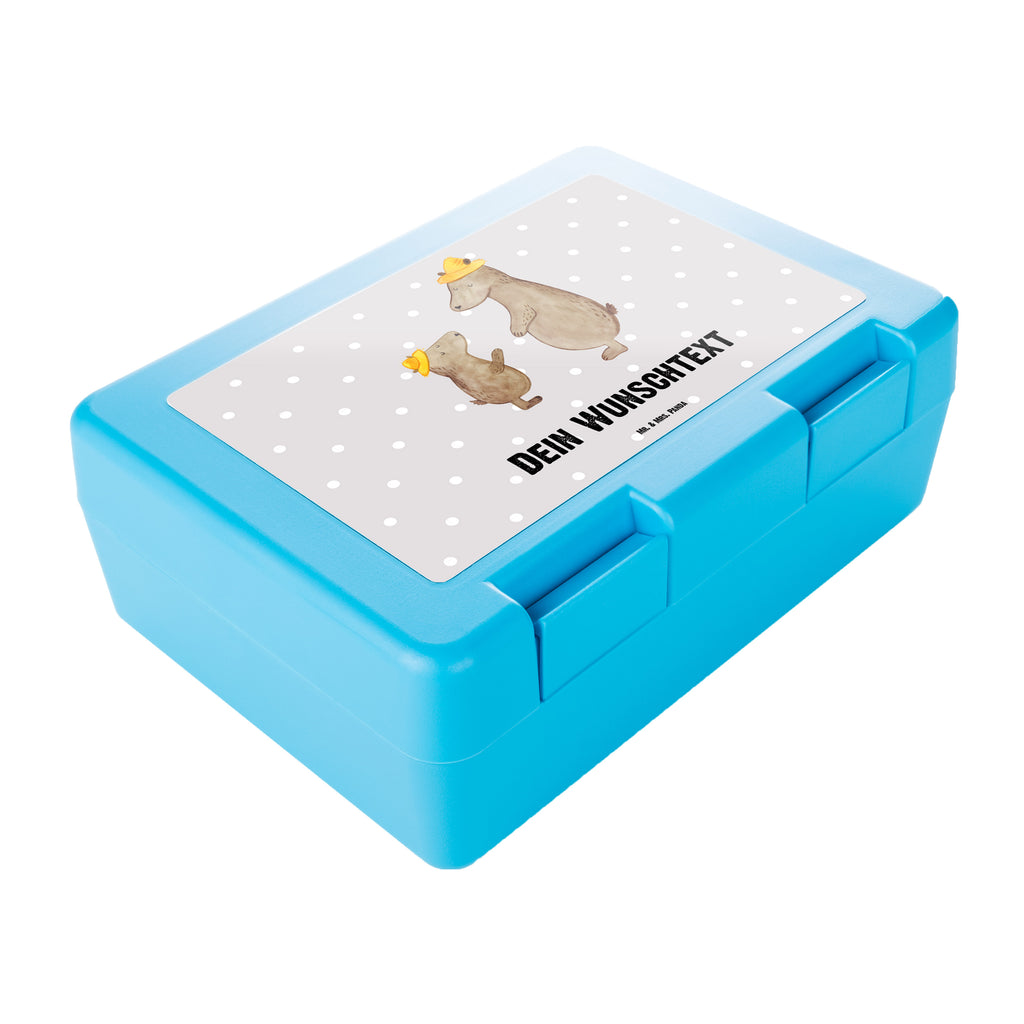 Personalisierte Brotdose Bären mit Hut Brotdose personalisiert, Brotbox, Snackbox, Lunch box, Butterbrotdose, Brotzeitbox, Familie, Vatertag, Muttertag, Bruder, Schwester, Mama, Papa, Oma, Opa, Bär, Bären, Vater, Papi, Paps, Dad, Daddy, Lieblingsmensch, Sohn, Söhne, Kind, Kinder, Vater-Sohn, Family, Vorbild