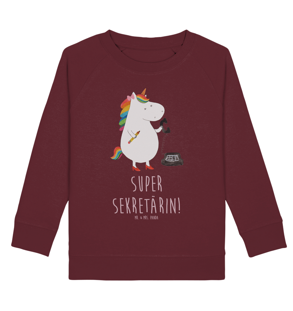 Organic Kinder Pullover Einhorn Sekretärin Kinder Pullover, Kinder Sweatshirt, Jungen, Mädchen, Einhorn, Einhörner, Einhorn Deko, Pegasus, Unicorn, Sekretärin, Büro, Rechtsanwältin, Rechtsanwaltsgehilfin, Steuerbüro, Steuerkanzlei, Bürokraft, Bürohilfe