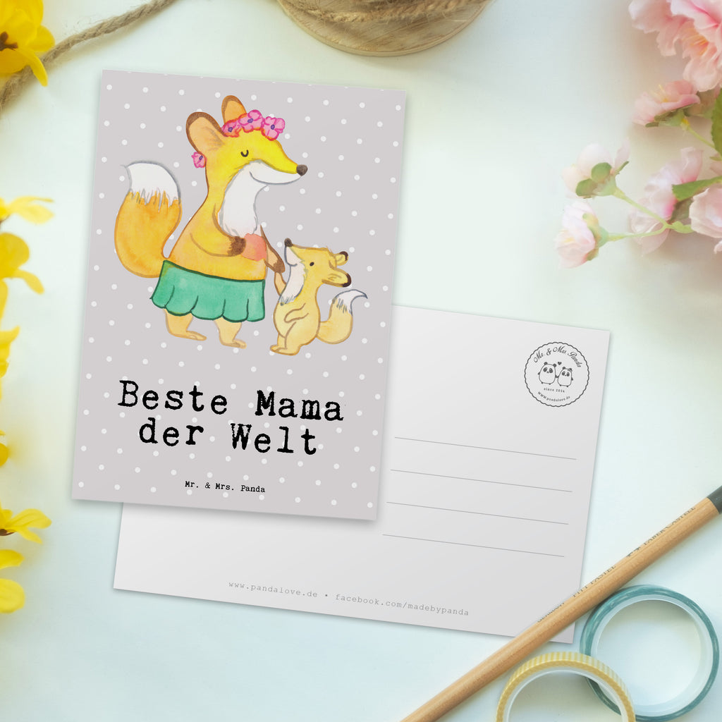 Postkarte Fuchs Beste Mama der Welt Postkarte, Karte, Geschenkkarte, Grußkarte, Einladung, Ansichtskarte, Geburtstagskarte, Einladungskarte, Dankeskarte, Ansichtskarten, Einladung Geburtstag, Einladungskarten Geburtstag, für, Dankeschön, Geschenk, Schenken, Geburtstag, Geburtstagsgeschenk, Geschenkidee, Danke, Bedanken, Mitbringsel, Freude machen, Geschenktipp, Mama, Mami, Mutter, Muttertag, Mutti, Ma, Tochter, Sohn, Beste Mama, Beste, Supermama