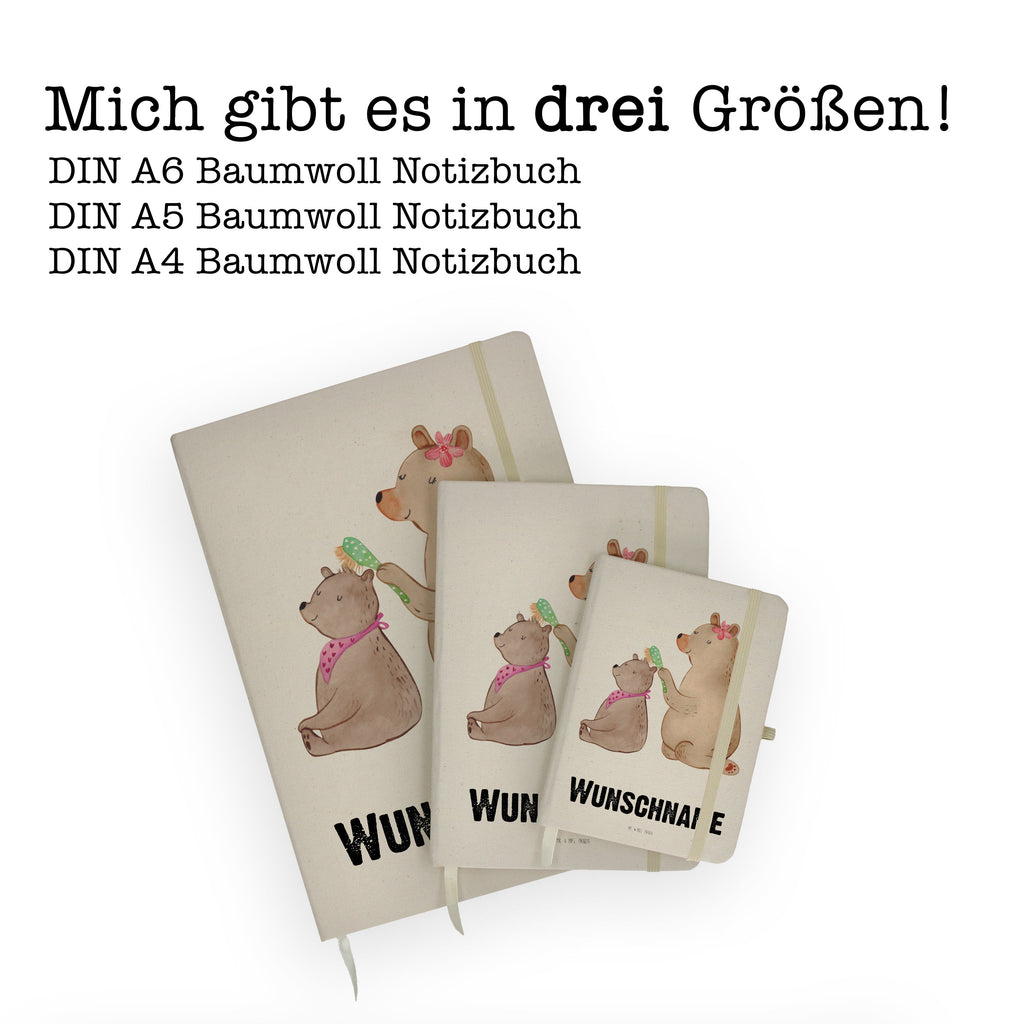 DIN A4 Personalisiertes Notizbuch Bär mit Kind Personalisiertes Notizbuch, Notizbuch mit Namen, Notizbuch bedrucken, Personalisierung, Namensbuch, Namen, Familie, Vatertag, Muttertag, Bruder, Schwester, Mama, Papa, Oma, Opa, Geschenk, Mutti, Mutter