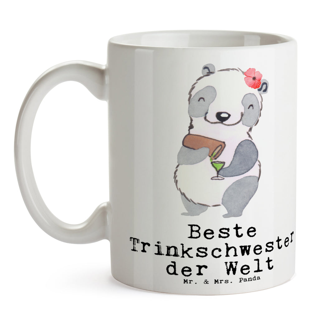 Tasse Panda Beste Trinkschwester der Welt Tasse, Kaffeetasse, Teetasse, Becher, Kaffeebecher, Teebecher, Keramiktasse, Porzellantasse, Büro Tasse, Geschenk Tasse, Tasse Sprüche, Tasse Motive, Kaffeetassen, Tasse bedrucken, Designer Tasse, Cappuccino Tassen, Schöne Teetassen, für, Dankeschön, Geschenk, Schenken, Geburtstag, Geburtstagsgeschenk, Geschenkidee, Danke, Bedanken, Mitbringsel, Freude machen, Geschenktipp, Trinkschwester, Saufschwester, Schwester, Sister, Freundin, Party, Bae, Trinken, Alkohol, Wochenende, Kleinigkeit, Sister from another Mister