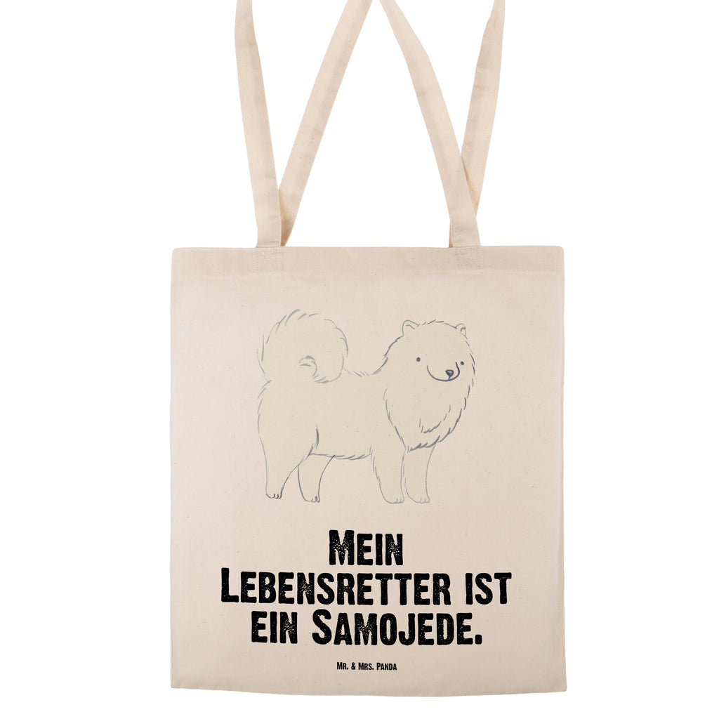 Tragetasche Samojede Lebensretter Beuteltasche, Beutel, Einkaufstasche, Jutebeutel, Stoffbeutel, Tasche, Shopper, Umhängetasche, Strandtasche, Schultertasche, Stofftasche, Tragetasche, Badetasche, Jutetasche, Einkaufstüte, Laptoptasche, Hund, Hunderasse, Rassehund, Hundebesitzer, Geschenk, Tierfreund, Schenken, Welpe, Samojede, Samojedenhund, Samojedenspitz