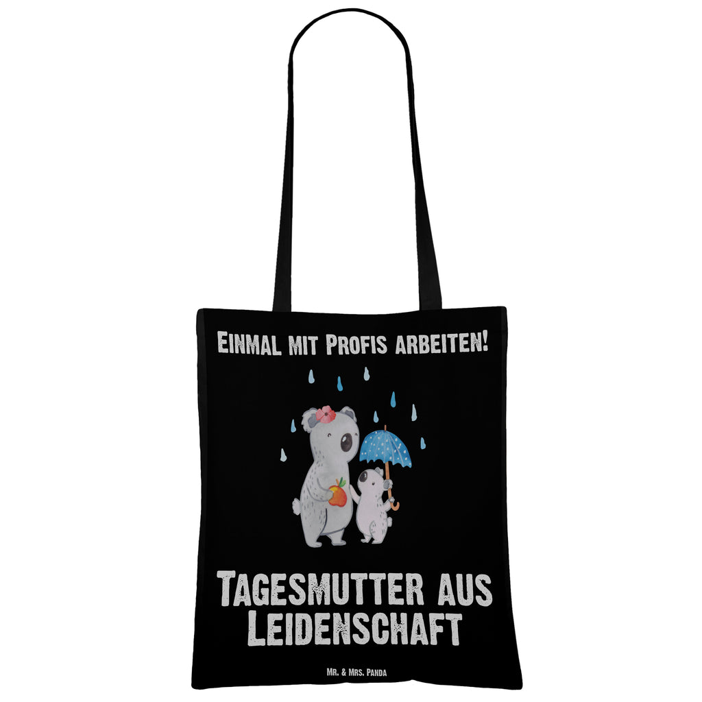 Tragetasche Tagesmutter aus Leidenschaft Beuteltasche, Beutel, Einkaufstasche, Jutebeutel, Stoffbeutel, Tasche, Shopper, Umhängetasche, Strandtasche, Schultertasche, Stofftasche, Tragetasche, Badetasche, Jutetasche, Einkaufstüte, Laptoptasche, Beruf, Ausbildung, Jubiläum, Abschied, Rente, Kollege, Kollegin, Geschenk, Schenken, Arbeitskollege, Mitarbeiter, Firma, Danke, Dankeschön