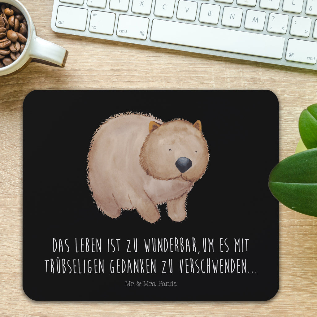 Mauspad Wombat Mousepad, Computer zubehör, Büroausstattung, PC Zubehör, Arbeitszimmer, Mauspad, Einzigartiges Mauspad, Designer Mauspad, Mausunterlage, Mauspad Büro, Tiermotive, Gute Laune, lustige Sprüche, Tiere, Wombat, Das Leben ist schön, Motivation, Spruch, Australien