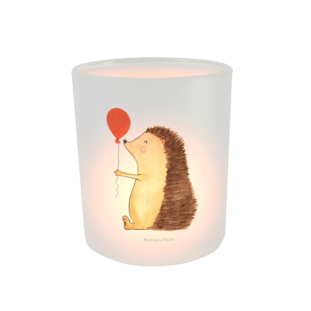Windlicht Igel Luftballon Windlicht Glas, Teelichtglas, Teelichthalter, Teelichter, Kerzenglas, Windlicht Kerze, Kerzenlicht, Tiermotive, Gute Laune, lustige Sprüche, Tiere, Igel, Geburtstag, Herzlichen Glückwunsch, Glückwunsch, Geburtstagskind, Ballon, Happy Birthday