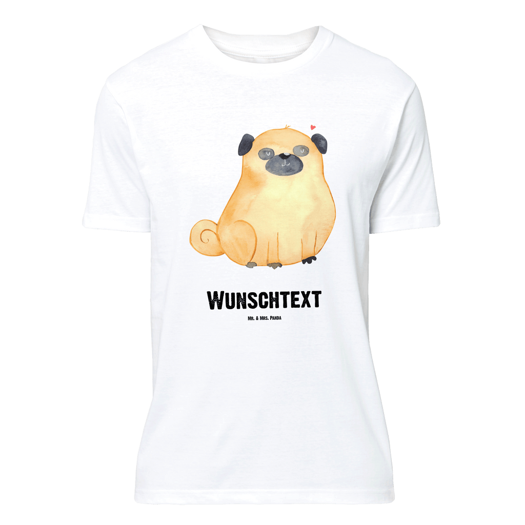 Personalisiertes T-Shirt Mops T-Shirt Personalisiert, T-Shirt mit Namen, T-Shirt mit Aufruck, Männer, Frauen, Wunschtext, Bedrucken, Hund, Hundemotiv, Haustier, Hunderasse, Tierliebhaber, Hundebesitzer, Sprüche, Mops, Liebe, Hundeliebe