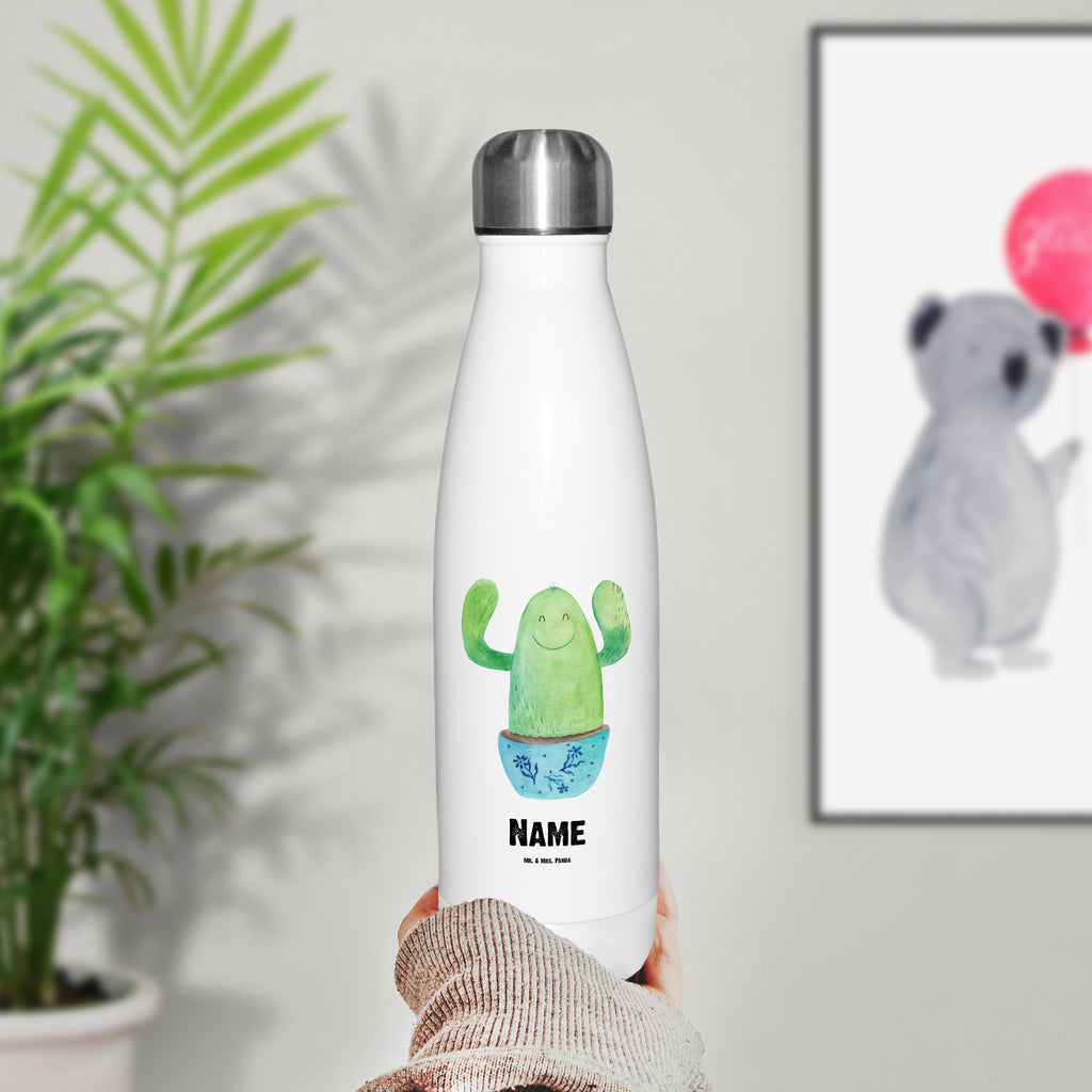 Personalisierte Thermosflasche Kaktus Happy Personalisierte Isolierflasche, Personalisierte Thermoflasche, Personalisierte Trinkflasche, Trinkflasche Mit Namen, Wunschname, Bedrucken, Namensflasche, Kaktus, Kakteen, Motivation, Spruch, lustig, Kindersicherung, Neustart, Büro, Büroalltag, Kollege, Kollegin, Freundin, Mutter, Familie, Ausbildung