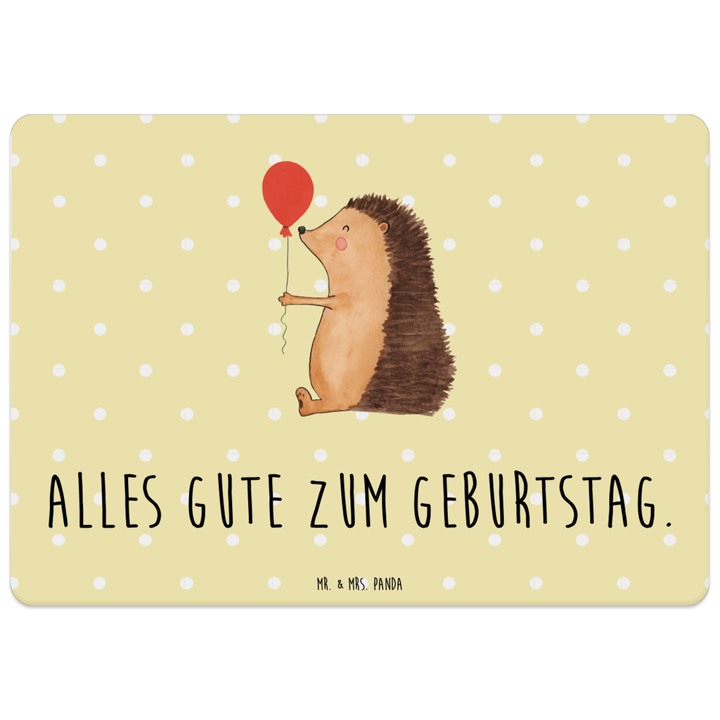 Tischset Igel mit Luftballon Tischset, Tischuntersetzer, Platzset, Tischsets abwaschbar, Tischunterlage, Tiermotive, Gute Laune, lustige Sprüche, Tiere, Igel, Geburtstag, Herzlichen Glückwunsch, Glückwunsch, Geburtstagskind, Ballon, Happy Birthday